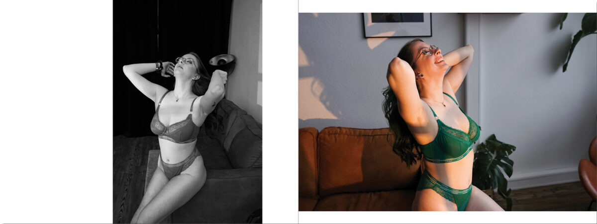 ästhetisches Boudoir Shooting in Hamburger Wohlfühl Atelier