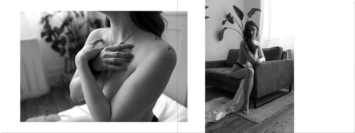 ästhetisches Boudoir Shooting in Hamburger Wohlfühl Atelier
