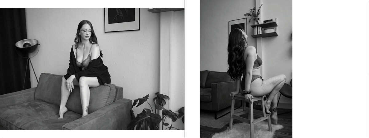 ästhetisches Boudoir Shooting in Hamburger Wohlfühl Atelier